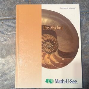 Pre-Algebra Instruction Manual - Tan and White